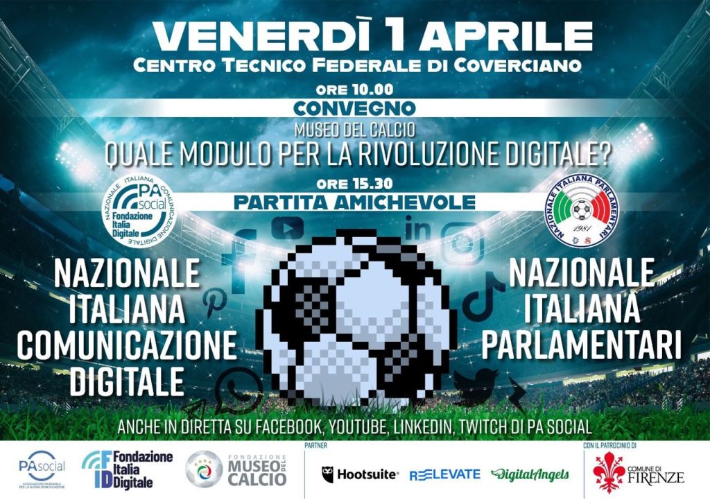 Nazionale italiana comunicazione digitale, Renzo Ulivieri in panchina per l’esordio il 1º aprile a Coverciano