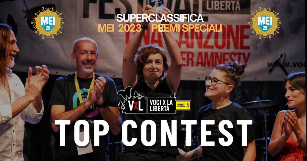 VOCI PER LA LIBERTÀ TRIONFA NELLA 'SUPERCLASSIFICA' 2023 DEL MEI COME MIGLIOR CONTEST DELL'ANNO