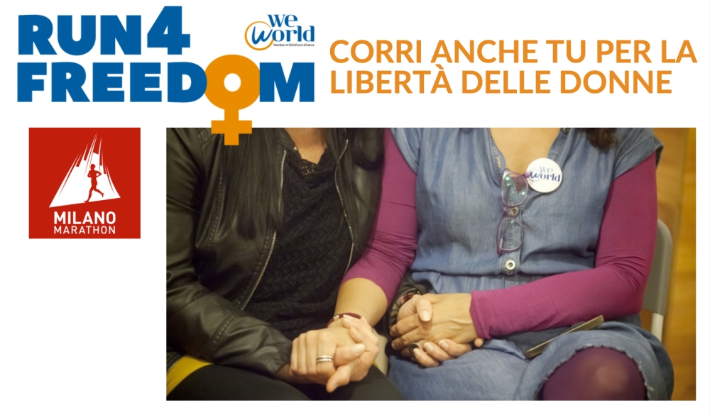 CORRI ANCHE TU PER LA LIBERTÀ DELLE DONNE: WeWorld al Milano Relay Marathon