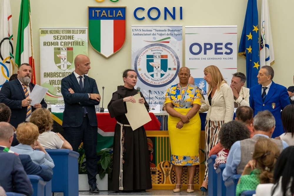3° INVICTUS DAY, “MANDELA FROM ROMA CAPITALE - AMBASSADOR OF FREEDOM” PREMIA IL REVERENDO PADRE STEFANO CECCHIN, OFM (Ordo Fratrum Minorum), PRESIDENTE DELLA PONTIFICIA ACCADEMIA MARIANA.