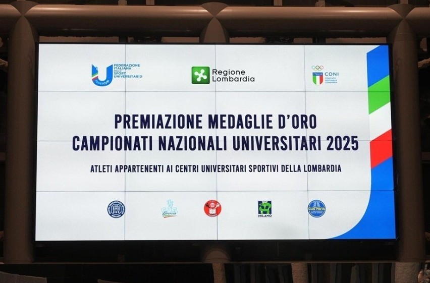 Dual Career, Regione Lombardia premia 83 studenti medagliati ai Campionati Nazionali Universitari 2025