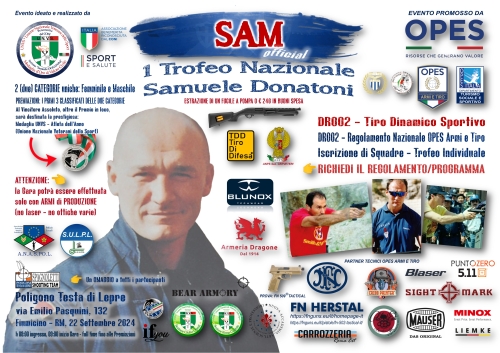 NASCE IL 1° TROFEO NAZIONALE DEDICATO ALL’ISPETTORE DEL NOCS SAMUELE DONATONI CADUTO DA EROE IL 17 OTTOBRE 1997 DURANTE UNA DELICATA OPERAZIONE ANTISEQUESTRO.